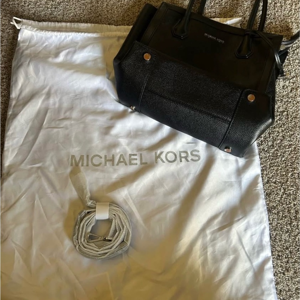 Michael Kors Black Leather Handbag